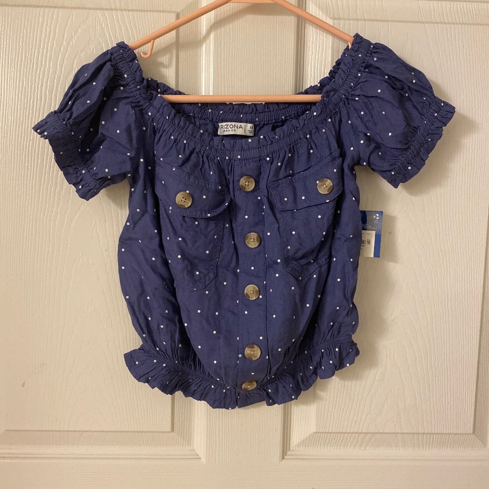 Navy blue top